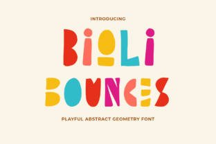 Bioli Bounces: A Playful Display Font for Web Design