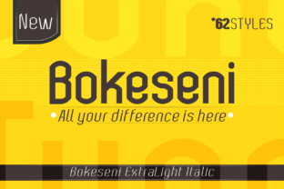Bokeseni ExtraLight Italic: A Premium Display Font for Business