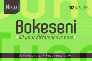 Bokeseni Light Expanded Italic: A Display Font for Bold Campaigns