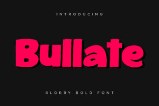 Bullate: A Playful Display Font for Brand Identity