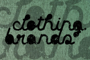 Clothing Brands: A Unique Display Font for Creative Projects
