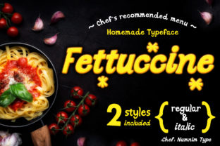 Fettuccine: A Quirky Display Font for Makers