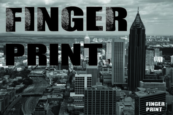 Finger Print: A Bold Display Font for Editorial Design
