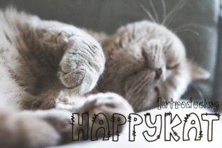 Happykat: A Charming Display Font for Editorial Design