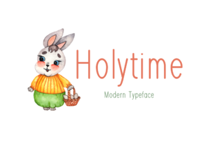 Holytime: A Casual Display Font for Modern Web Design