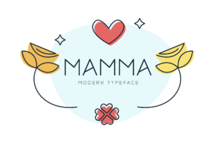 Mamma: A Modern Display Font for Small Business Branding