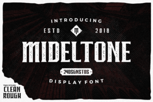 Mideltone: A Bold Display Font for Branding