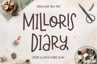Milloris Diary: A Playful Display Font for Web Design