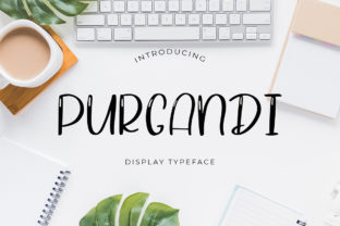 Purgandi: A Playful Display Font for Crafters