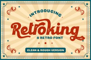 Retroking: A Bold Display Font for Campaigns