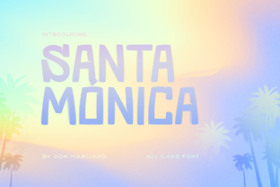 Santa Monica: A Premium Display Font for Campaigns