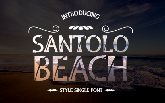 Santolo Beach Font: Bold Display for Campaigns