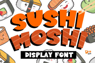Sushi Moshi: A Bold Display Font for Branding